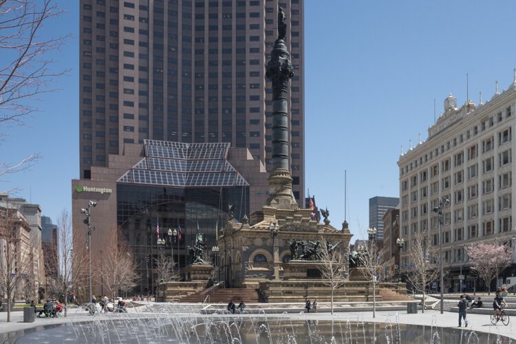 Soldiers and Sailors Monument in Public Square