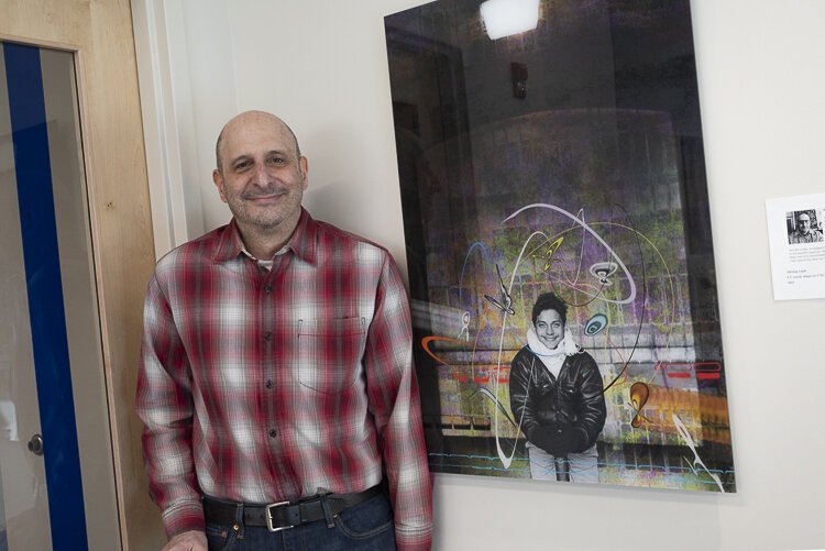 Artist Andrew Reach at the LGBT Center of Greater Cleveland