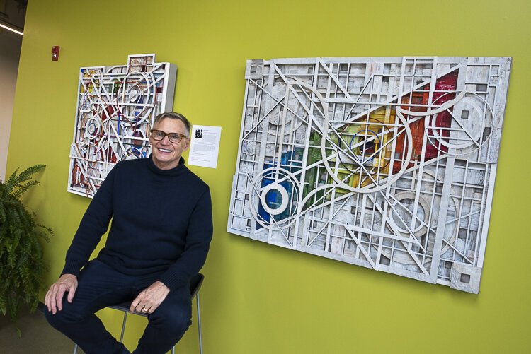Artist Chuck Fischer at the LGBT Center of Greater Cleveland