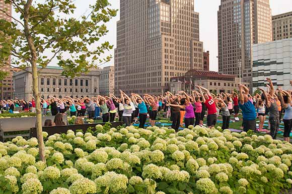 Community Yoga - photo Bob Perkoski