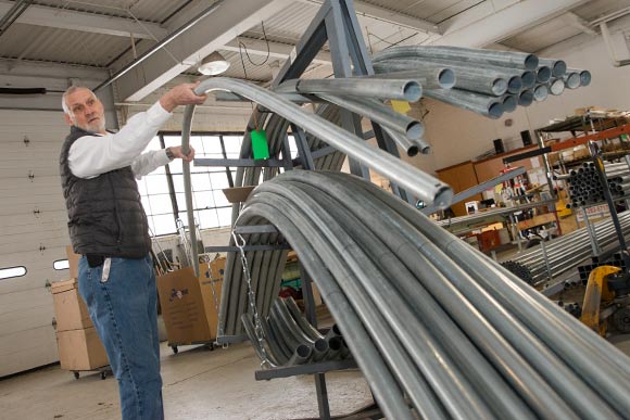 Carlton Jackson at the Tunnel Vision workspace at The Dealership