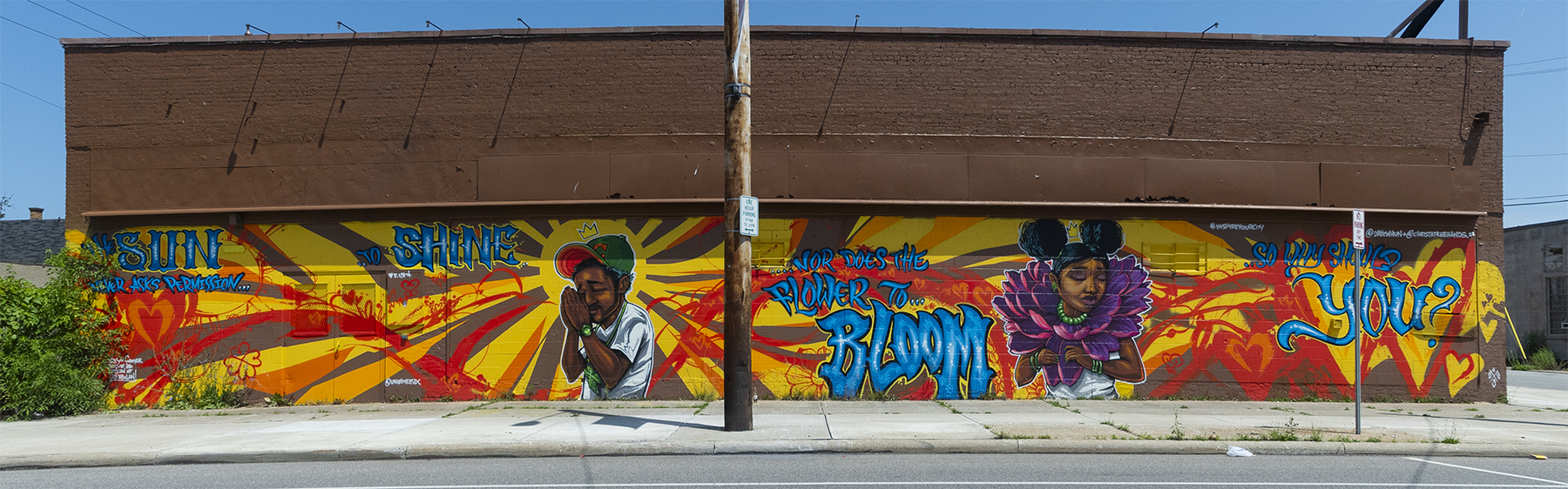 Dayz Whun and Christa Freehands mural on E 131st and Marston Ave