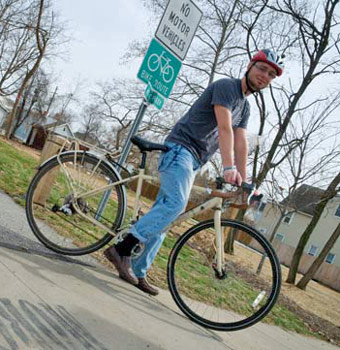 Jacob VanSickle, Active Living Coordinator with Slavic Village Development. - Photo Bob Perkoski