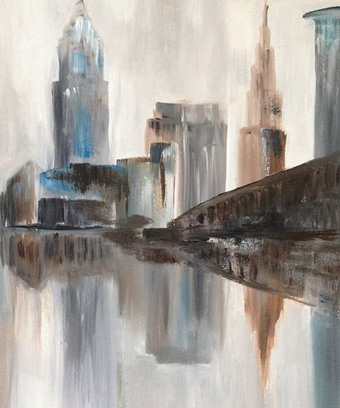 Contemporary Cleveland by artist Jessica Newell