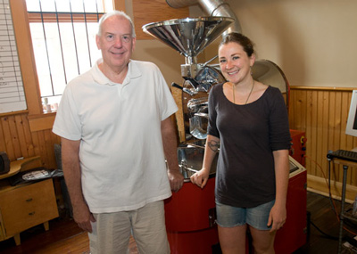 Kim Jenkins & Erika Durham of Rising Star Coffee Roasters - photo Bob Perkoski