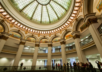 The old Ameritrust Rotunda - photo Bob Perkoski