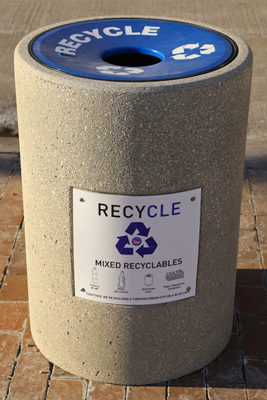 Recycling Bins Installed Downtown