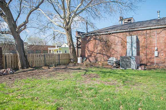 The oustide of Forest City where the patio will be located