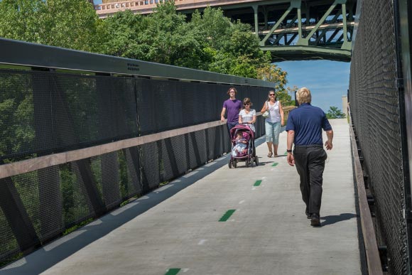 The new Tremont Pointe Bridge will be similar to this one by Scranton Flats