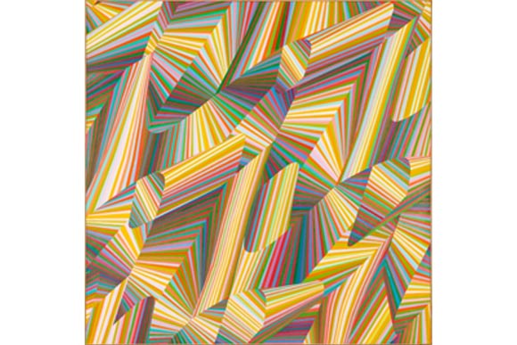 Samia Halaby - Rainbow Spirals