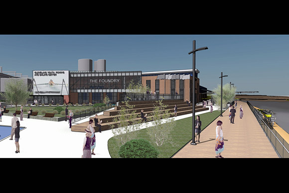 The Foundry - Leonard Street Walkway Rendering