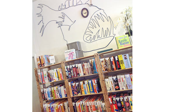 Tabletop Board Game Cafe fish wall sculpture by Brady Risner