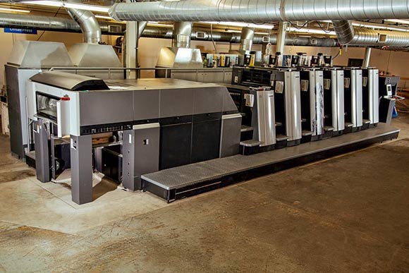 The new Heidelberg Speedmaster XL 75 Anicolor press at Jakprints