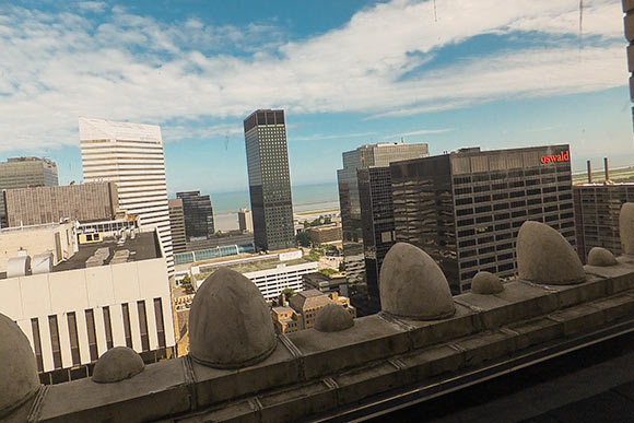 View from the rooftop of the Huntington bldg.