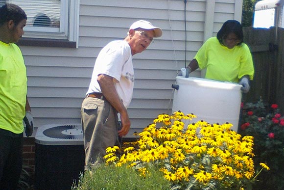Rain barrel delivery