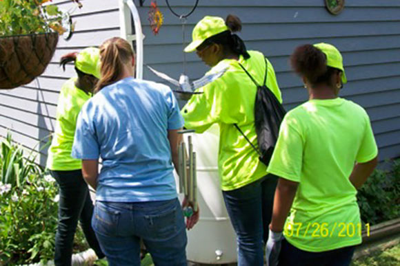 Rain barrel delivery
