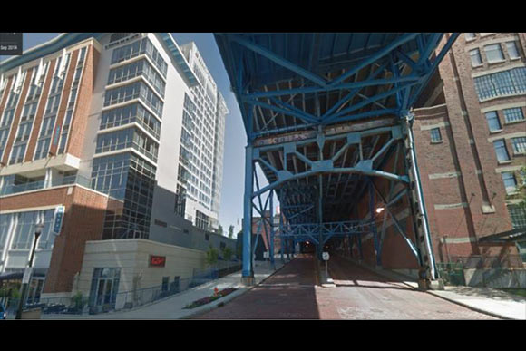 Bottom of Main Avenue looking east