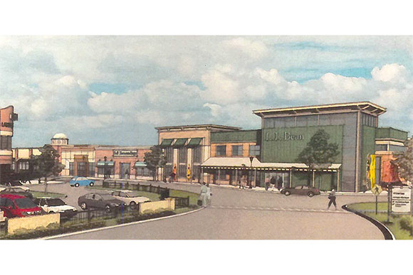 Draft rendering of the LLBean store