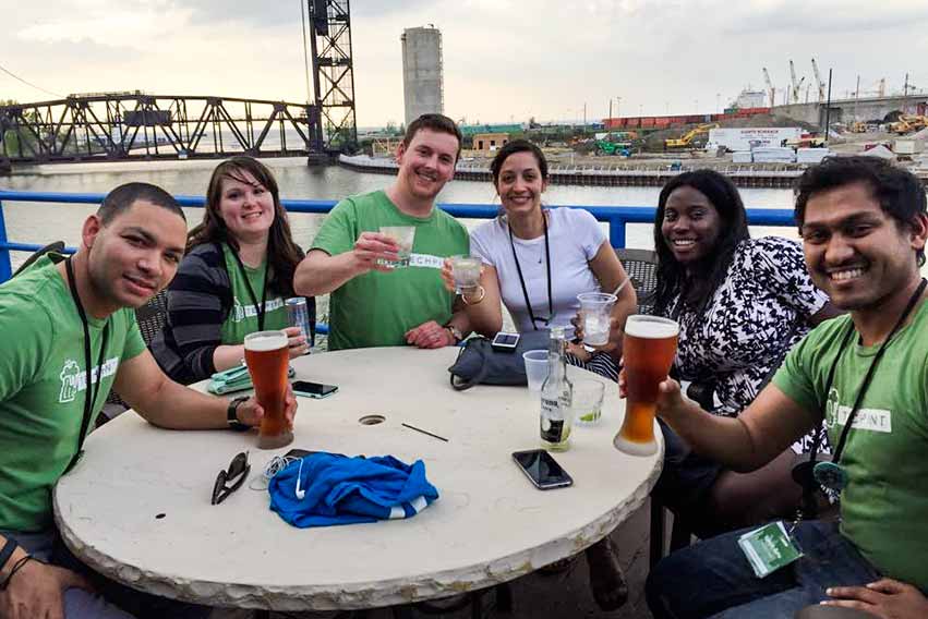 TechPint. Founder Paul McAvinchey  (third from left)