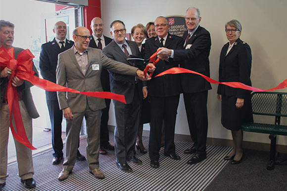 Zelma George Emergency Family Shelter ribbon cutting