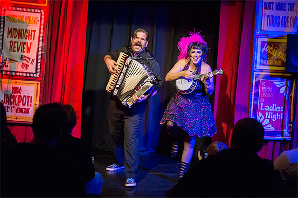 WIZBANG! Theatre creators/directors neo-vaudeville duo Pinch and Squeal!