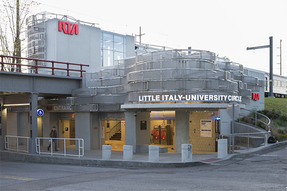 <span class="content-image-text">RTA rapid station in Little Italy</span>