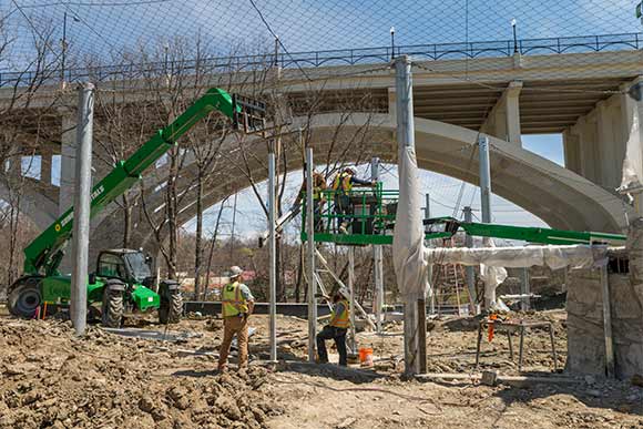Rosebrough Tiger Passage during construction in April