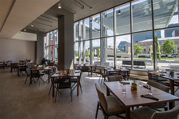 The Noshery offers snacks, coffee and gifts in the 24-hour lobby stop