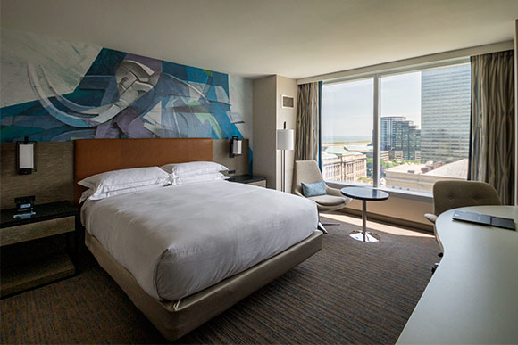 One bedroom suite at the Hilton