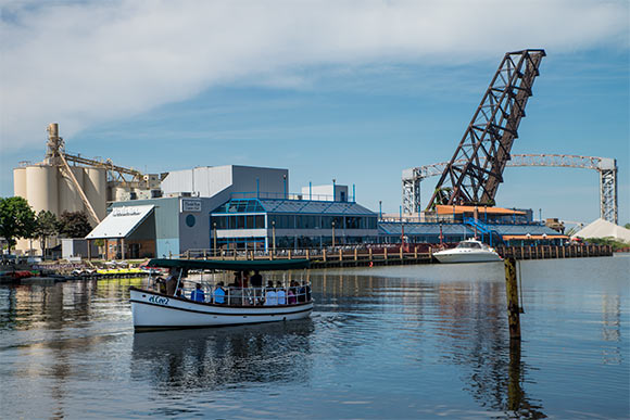 Cleveland Metroparks Water Taxi inaugural ride