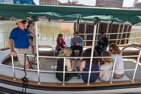 Cleveland Metroparks Water Taxi inaugural ride