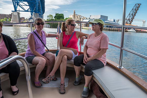 Cleveland Metroparks Water Taxi inaugural ride