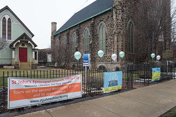 Vision Underground  in the basement of St. John’s Episcopal Church