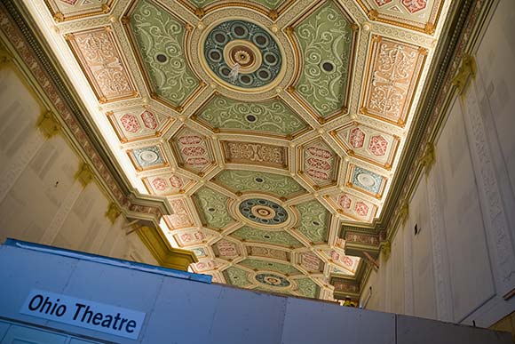 <span class="content-image-text">The recently finished ceiling of the Ohio Theater</span>