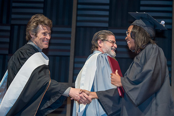 Oscar-nominated actor Willem Dafoe gave this year's commencement address at CIA