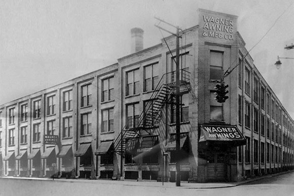 Early photo of Wagner Awning