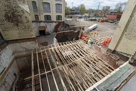 Wagner Awning under construction