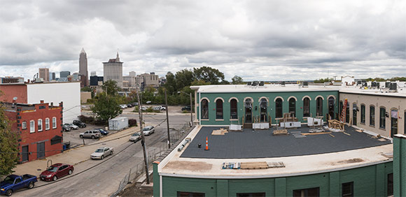 <span class="content-image-text">The deck area with view of the city</span>