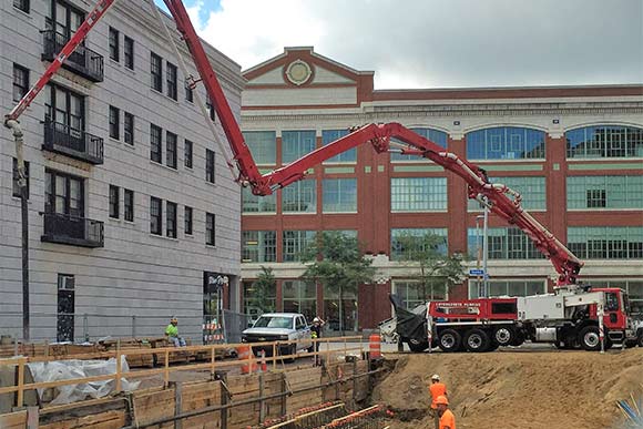 Pouring the footers for Euclid 116