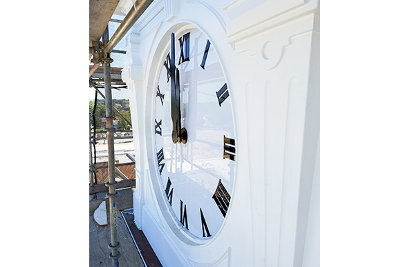 Heights High clocktower restooration