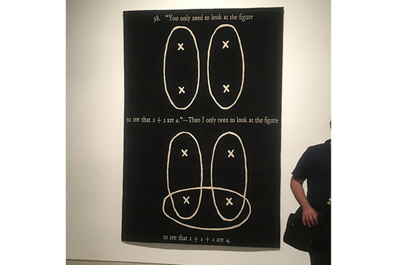 L.W. (Remarks on the Foundation of Mathematics), Joseph Kosuth (2015)