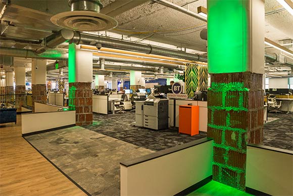 The offices of Quicken Loans on the fourth and fifth floors of the Higbee Bldg.