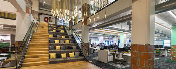 <span class="content-image-text">The amazing staircase in the offices of Quicken Loans in the Higbee Building</span>