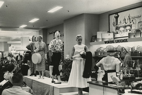 Luggage show at Higbee's in the 1950's