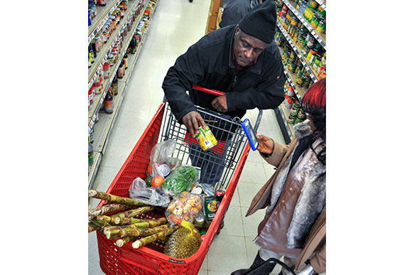 CMHA resident shopping at Asia Plaza