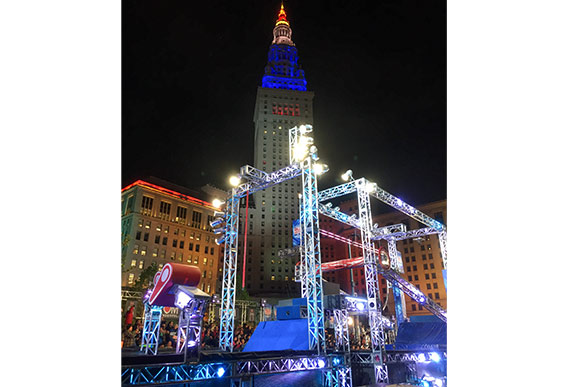 American Ninja set in Public Square