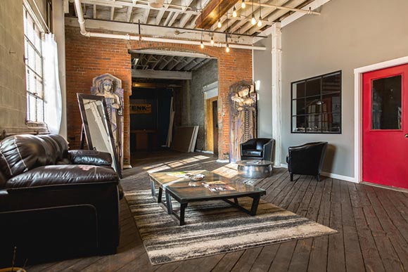 Growbots office in the Tenk Machine and Tool building