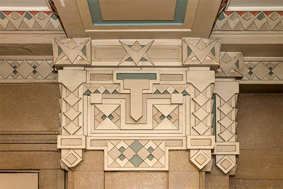 Architectural detail inside the Standard Building