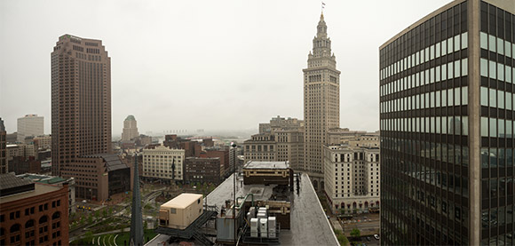 <span class="content-image-text">View overlooking Public Square and the Terminal Tower from the Standard Bldg.</span>