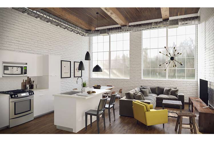 Mueller Lofts rendering